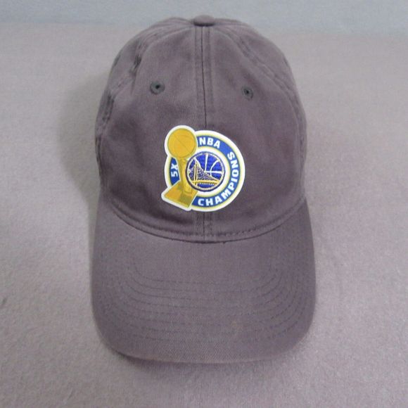 Adidas 5X NBA Champions Baseball Hat Cap 2017 Logo Adjustable Gray One Size - Picture 1 of 7
